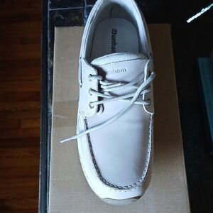 Dunham Men's Tan Boat Shoes. Size 13 4E.